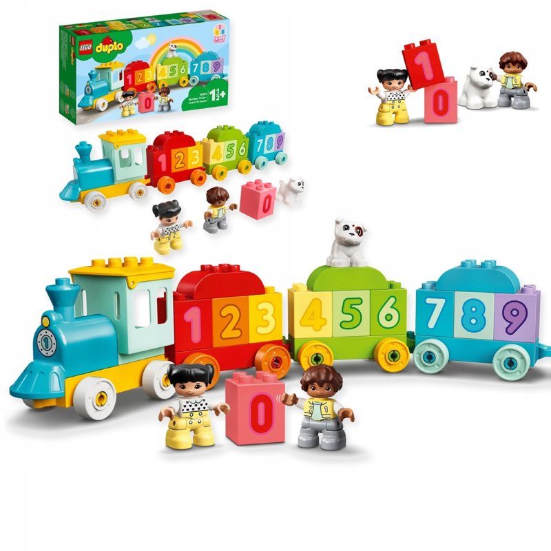 10954 LEGO DUPLO Pociąg z cyferkami nauka liczenia — oryginalny zestaw klocków LEGO