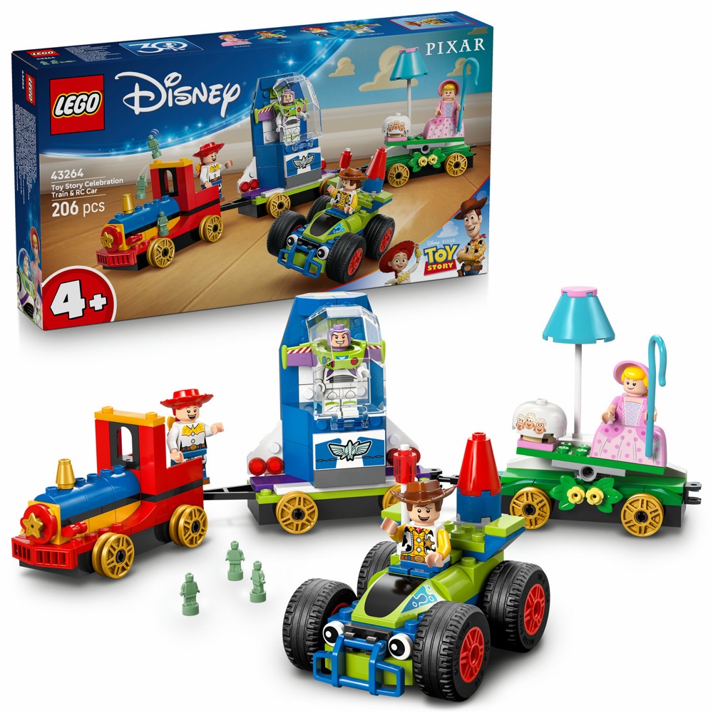Klocki LEGO 43264 Toy Story Okolicznościowy pociąg i Pan Sterowany 206 el. — oryginalny zestaw klocków LEGO