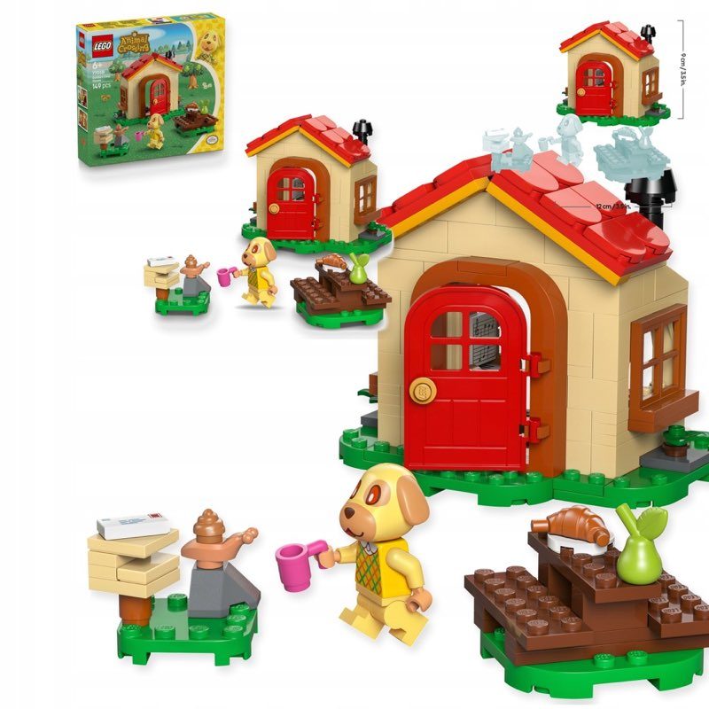 Klocki LEGO 77058 Animal Crossing Przytulny Dom Goldie dla Dzieci 6+ — oryginalny zestaw klocków LEGO