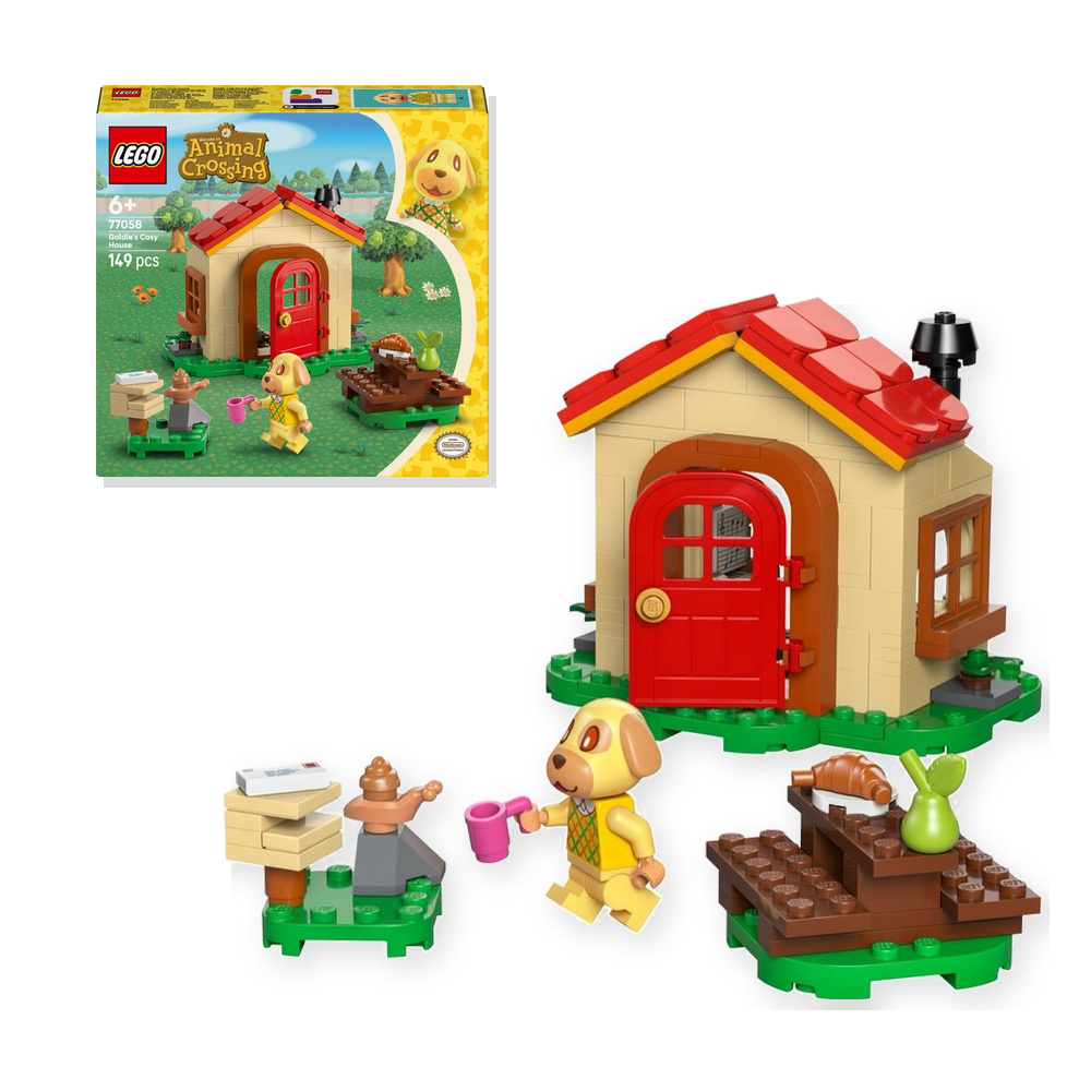 Klocki LEGO 77058 Animal Crossing Przytulny Dom Goldie dla Dzieci 6+