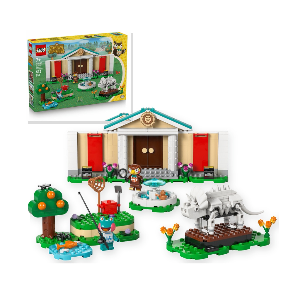 Klocki LEGO Animal Crossing 77056 Blathers i kolekcja muzealna