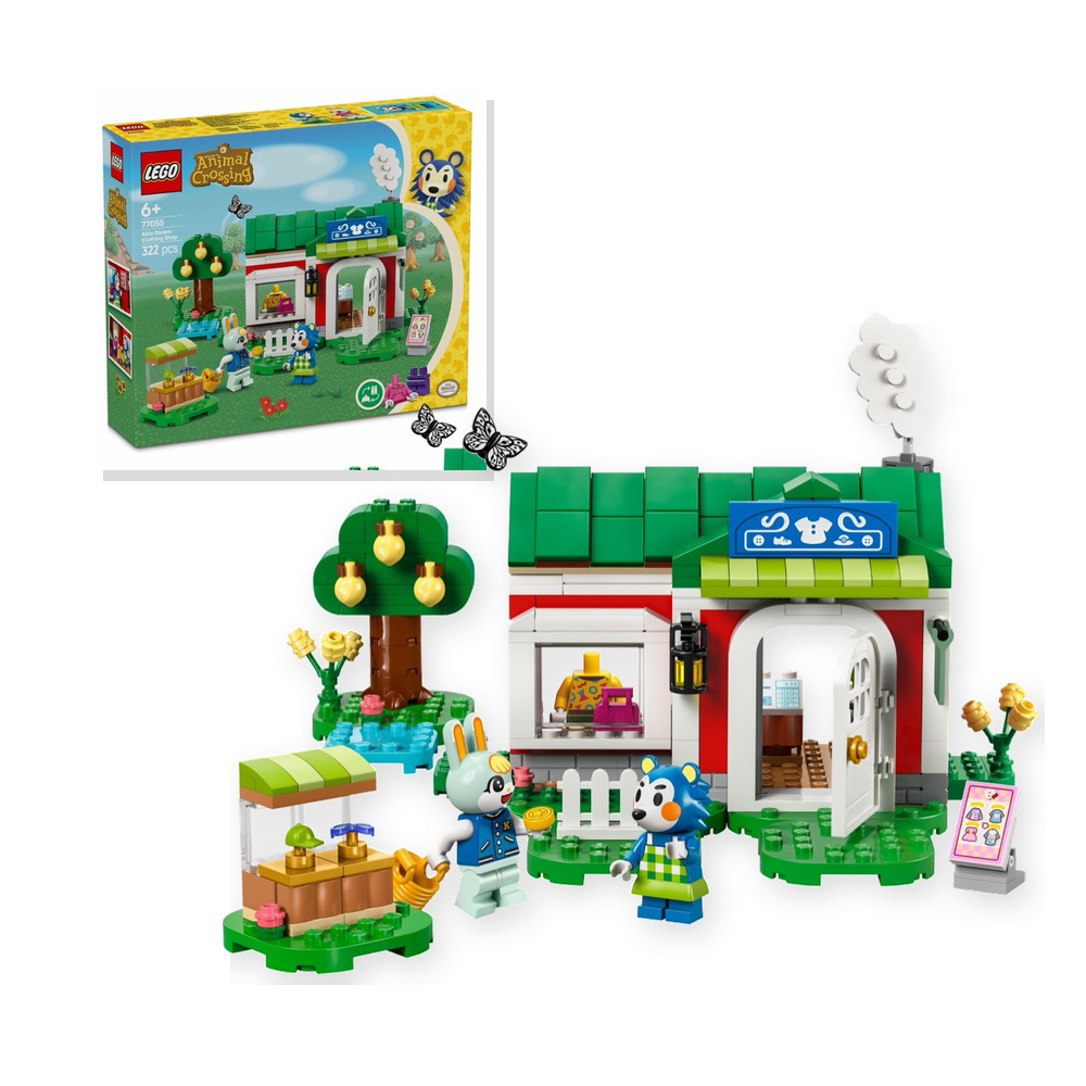 Klocki LEGO Animal Crossing - Able Sisters i sklep odzieżowy (77055)