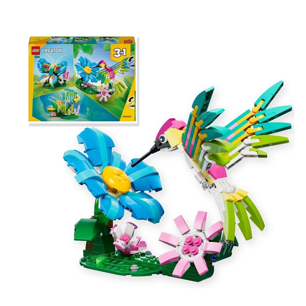 KLOCKI LEGO CREATOR 31384 Dzikie zwierzęta: kolorowy koliber, zestaw +8 lat