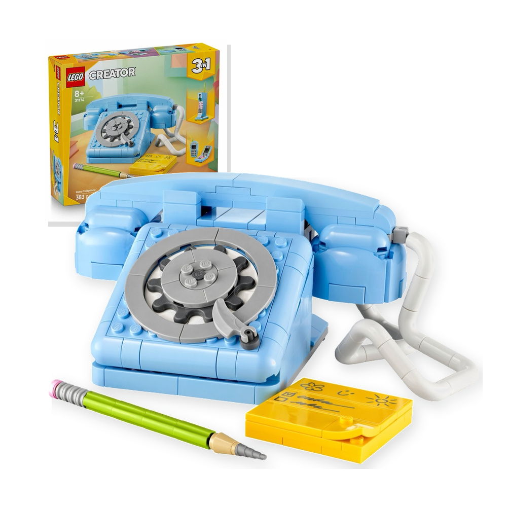 Klocki LEGO Creator Zestaw 31174 3w1 Telefon w stylu retro 8+ 383pcs