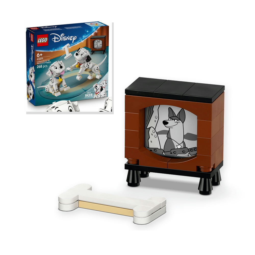 Klocki LEGO Disney 43271 Szczeniaki Szczęściarz i Groszka 268 el. 6 lat +