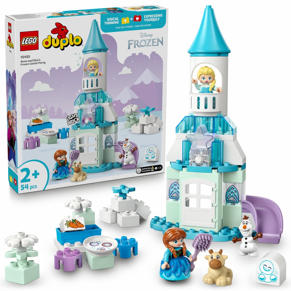 Klocki LEGO DUPLO Kraina Lodu: Uroczystość w zamku Anny i Elsy, 54 elementy — oryginalny zestaw klocków LEGO