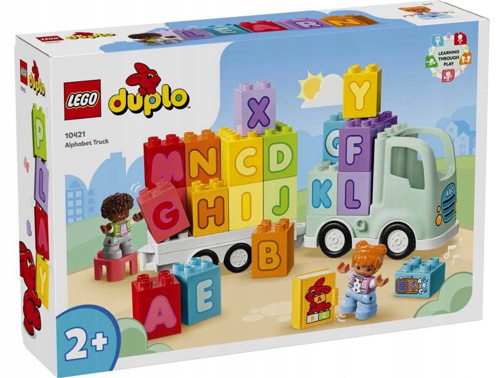 Klocki LEGO DUPLO Zestaw 10421 Ciężarówka z alfabetem — oryginalny zestaw klocków LEGO
