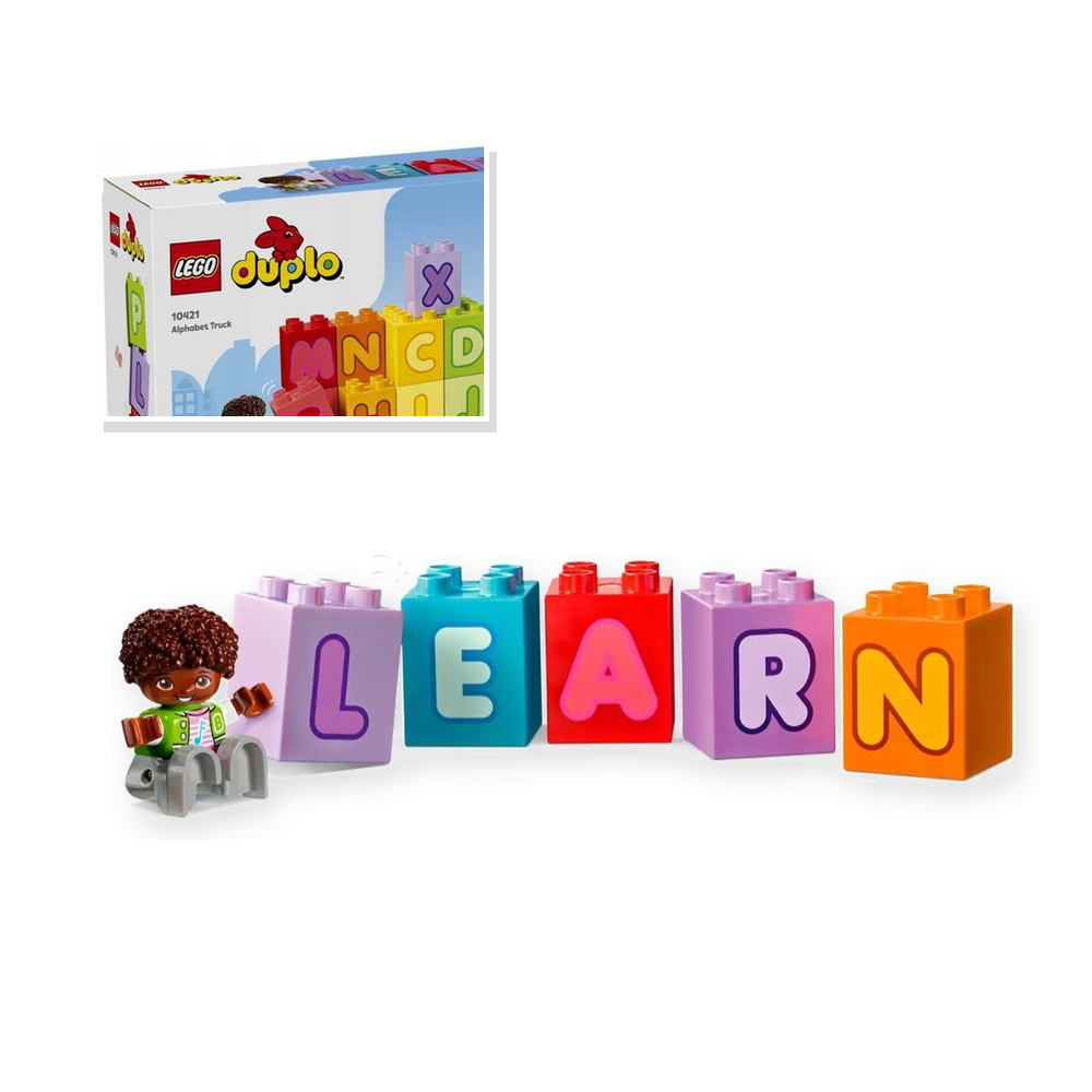 Klocki LEGO DUPLO Zestaw 10421 Ciężarówka z alfabetem
