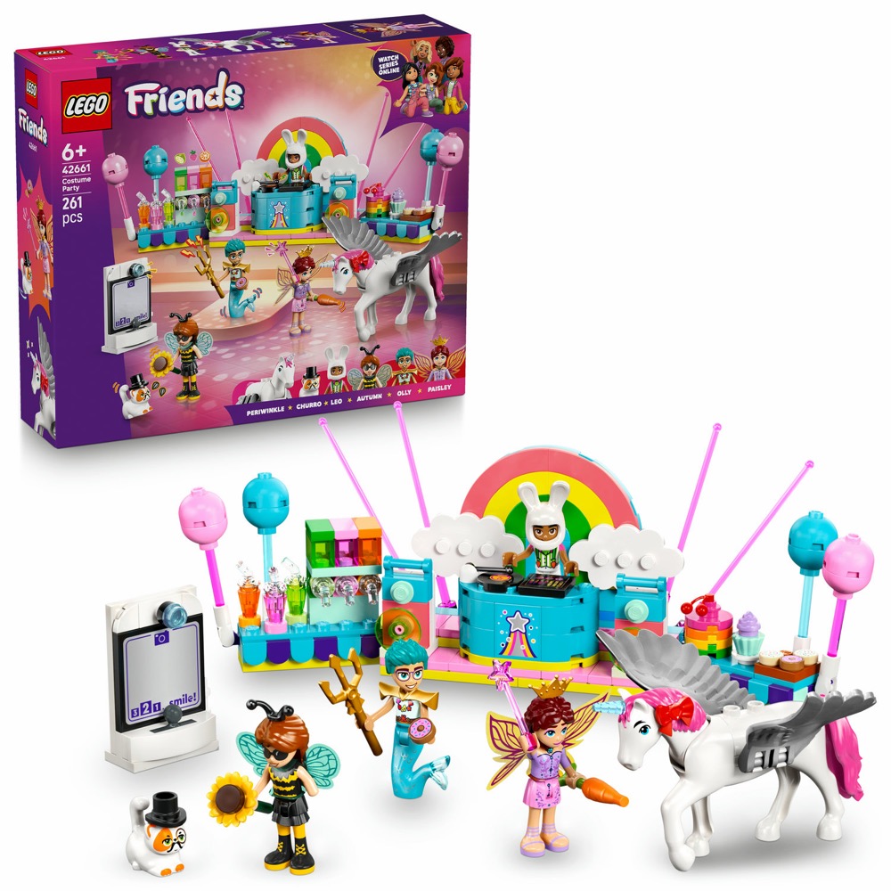 Klocki LEGO Friends Impreza kostiumowa z jednorożcem 42661 261 el. — oryginalny zestaw klocków LEGO