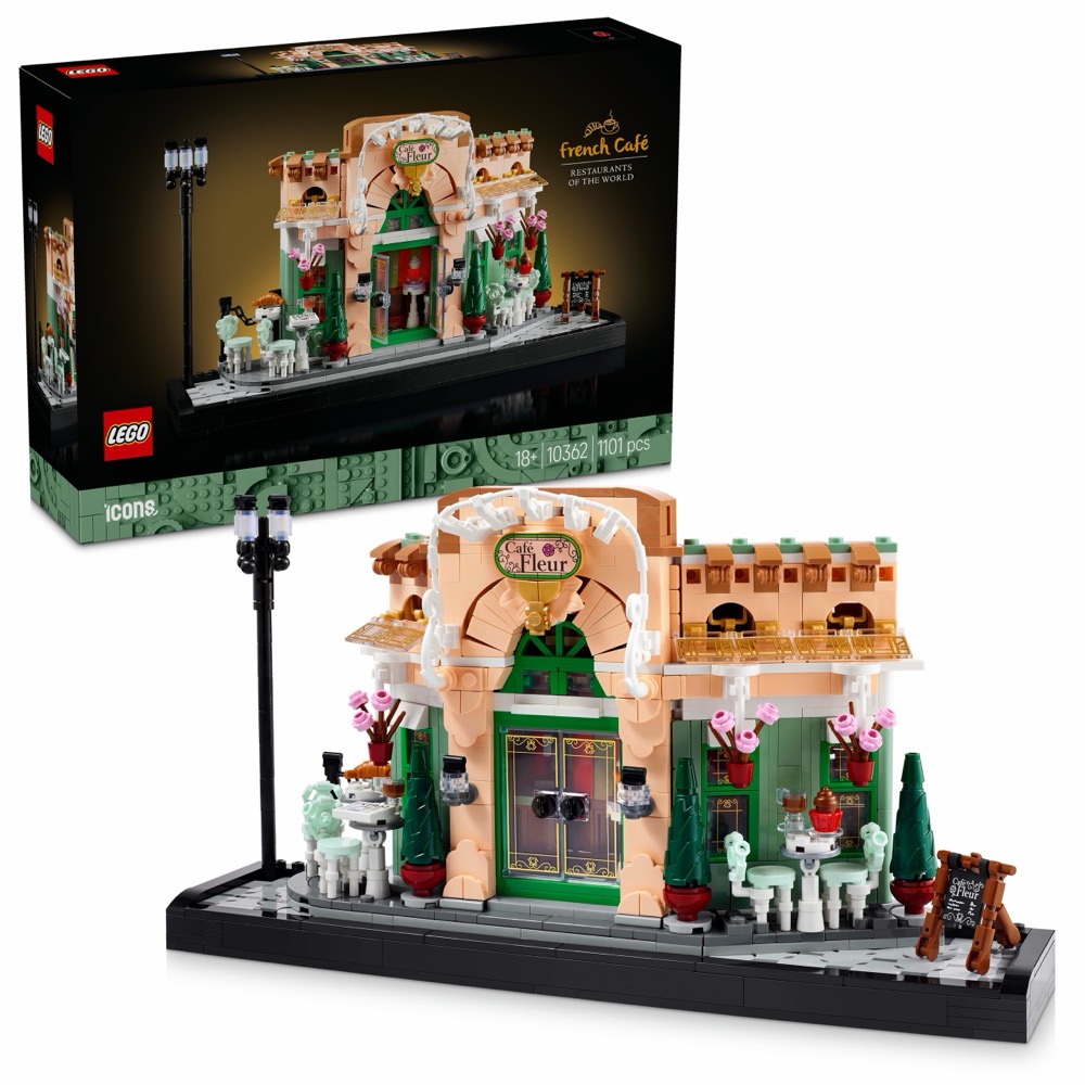 Klocki LEGO Icons 10362 Francuska kawiarenka — oryginalny zestaw klocków LEGO