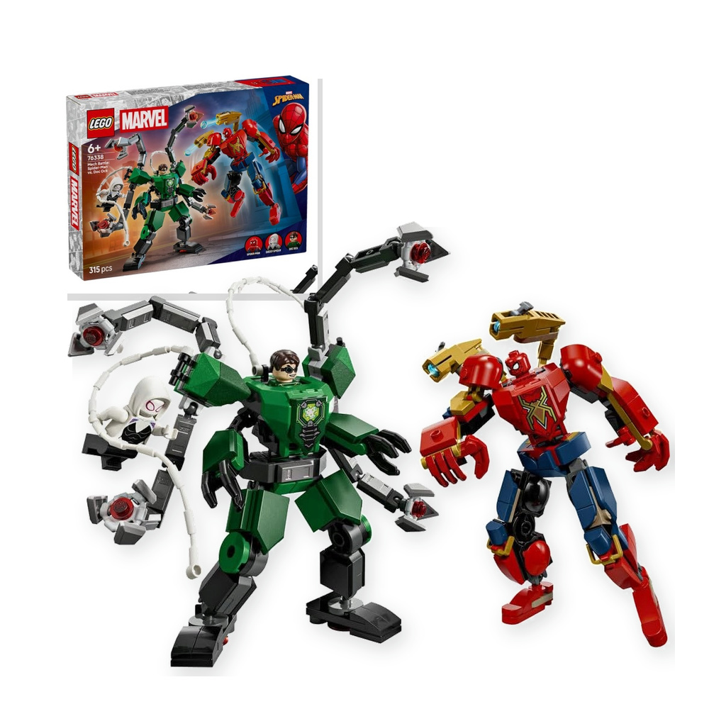 Klocki LEGO Marvel 76338 Bitwa mechów: Spider-Man kontra Doc Ock Zestaw 6+