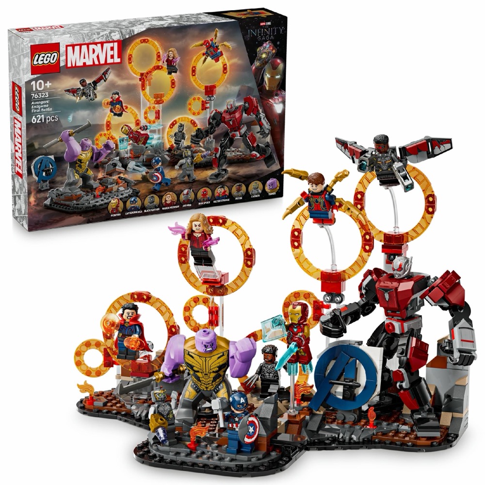 Klocki LEGO Marvel Avengers: Koniec gry 76323 621 elementów — oryginalny zestaw klocków LEGO