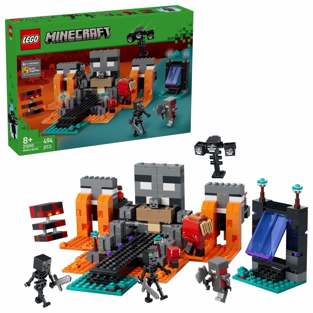 KLOCKI LEGO Minecraft 21590 Walka z Witherem — oryginalny zestaw klocków LEGO