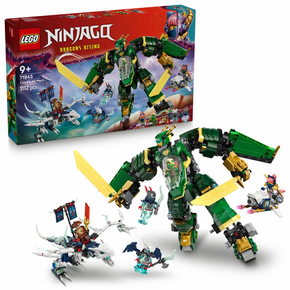 Klocki LEGO Ninjago 71845 Odrzutowy Mech Lloyda 9+ Zestaw Konstrukcyjny — oryginalny zestaw klocków LEGO