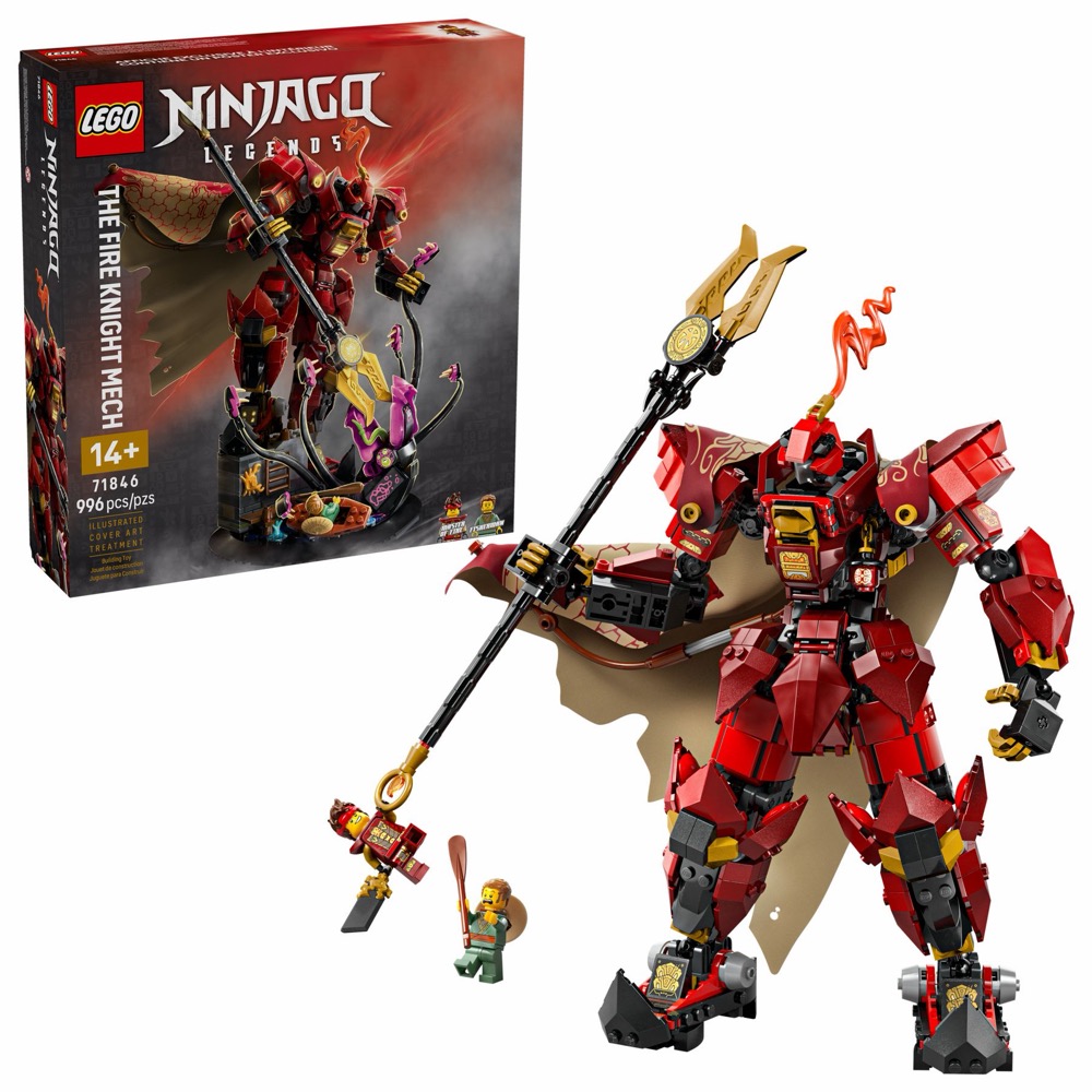 Klocki LEGO Ninjago 71846 Mech ognistego rycerza Ninjago Legends — oryginalny zestaw klocków LEGO