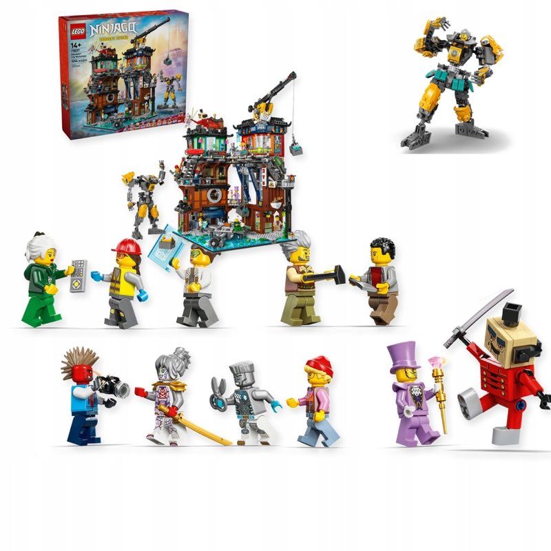 Klocki LEGO Ninjago Warsztaty w mieście 3244 elementy 14+ — oryginalny zestaw klocków LEGO