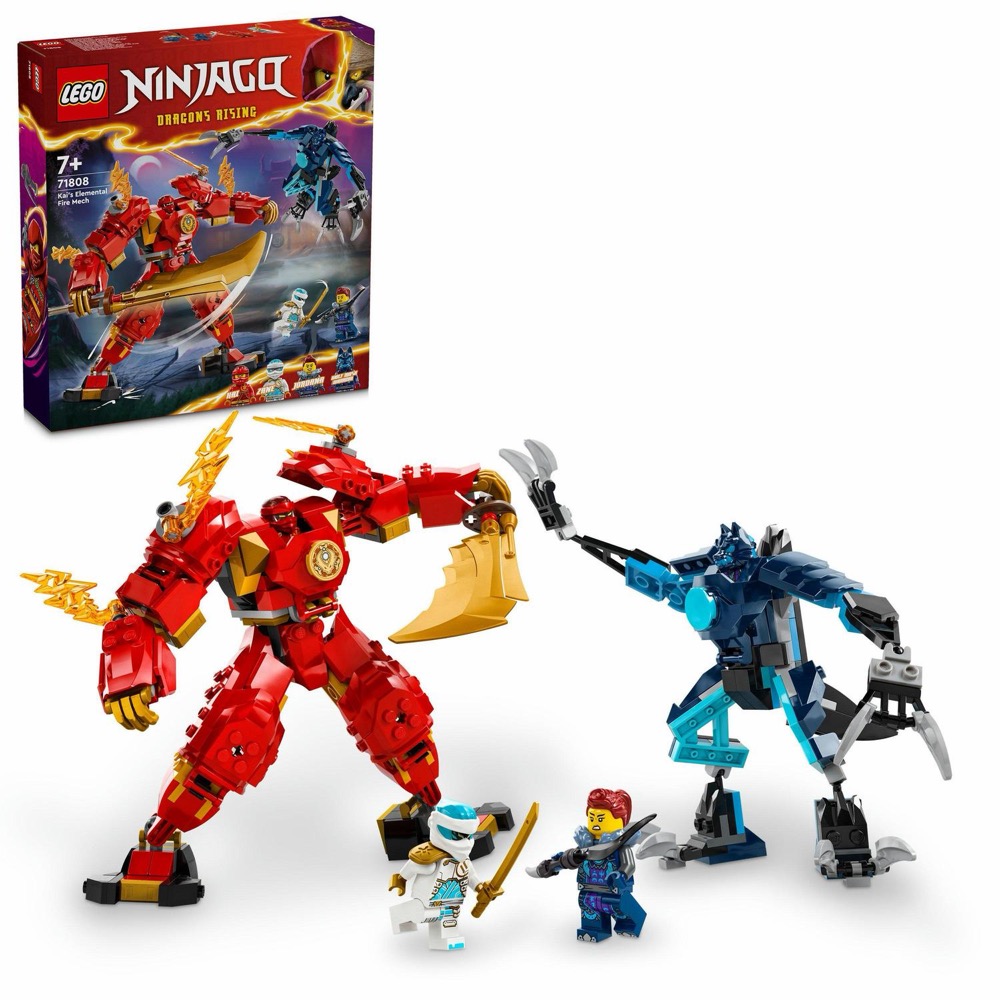 Klocki LEGO Ninjago Zestaw 71808 Mech żywiołu ognia Kaia 7+ 322pcs — oryginalny zestaw klocków LEGO