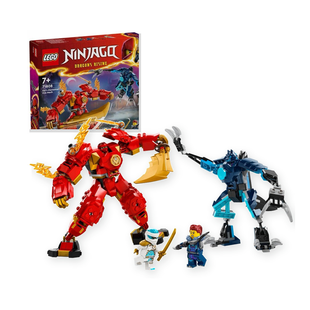 Klocki LEGO Ninjago Zestaw 71808 Mech żywiołu ognia Kaia 7+ 322pcs
