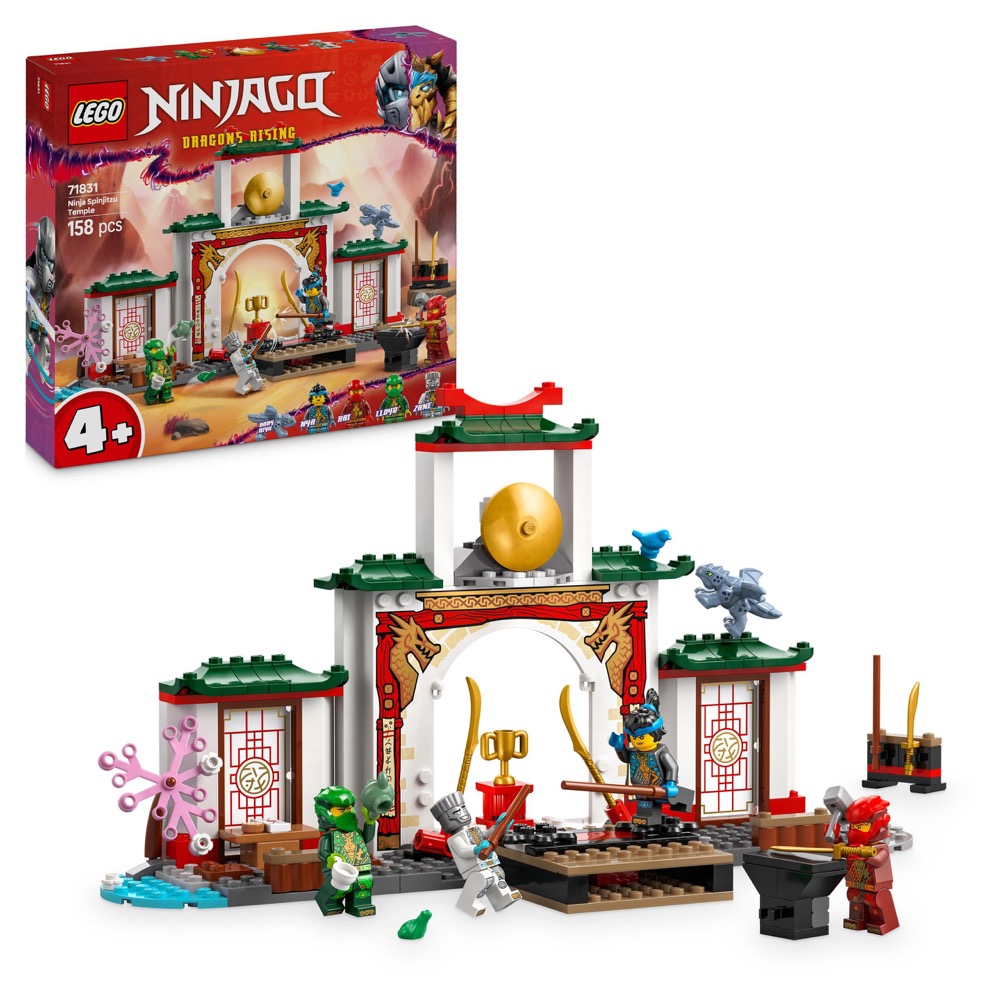 Klocki LEGO Ninjago Zestaw 71831 Świątynia Spinjitzu ninja 4+ 158pcs — oryginalny zestaw klocków LEGO
