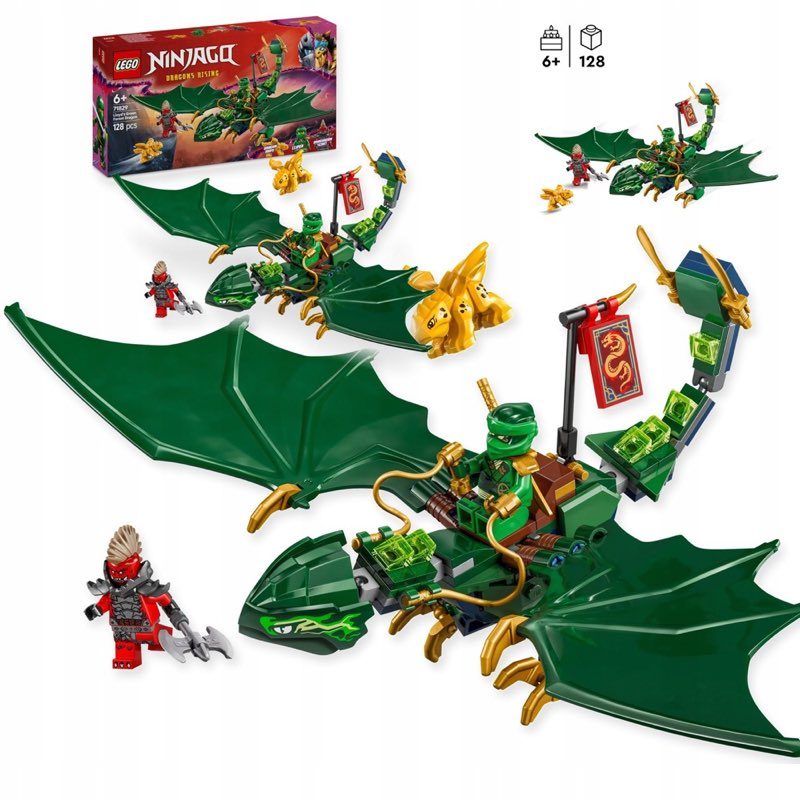 Klocki LEGO Ninjago Zielony leśny smok Lloyda 128 el. 6 lat + — oryginalny zestaw klocków LEGO