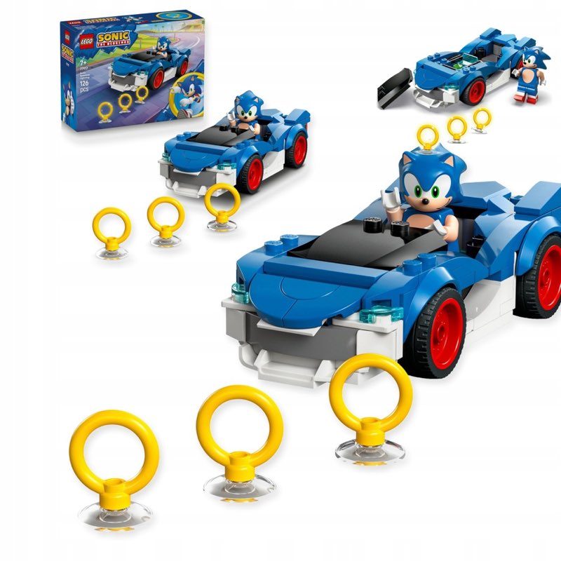 Klocki LEGO Sonic 77117 Sonic: Speedster Lightning — oryginalny zestaw klocków LEGO