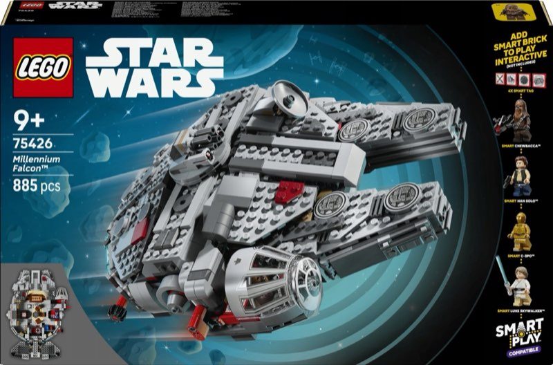 Klocki LEGO Star Wars 75426 Smart Play: Sokół Millennium — oryginalny zestaw klocków LEGO