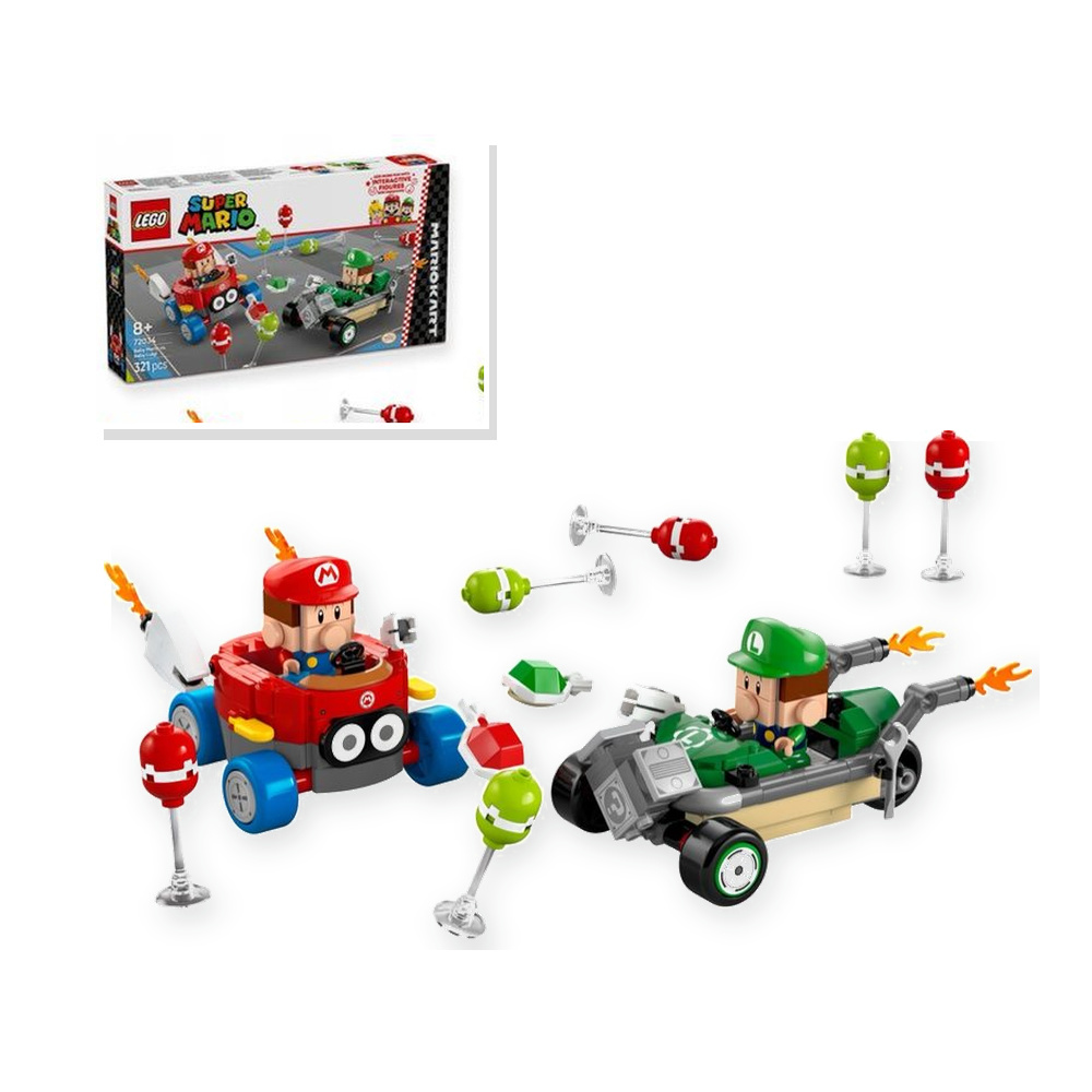 Klocki LEGO Super Mario 72034 Mario Kart - Baby Mario vs. Baby Luigi