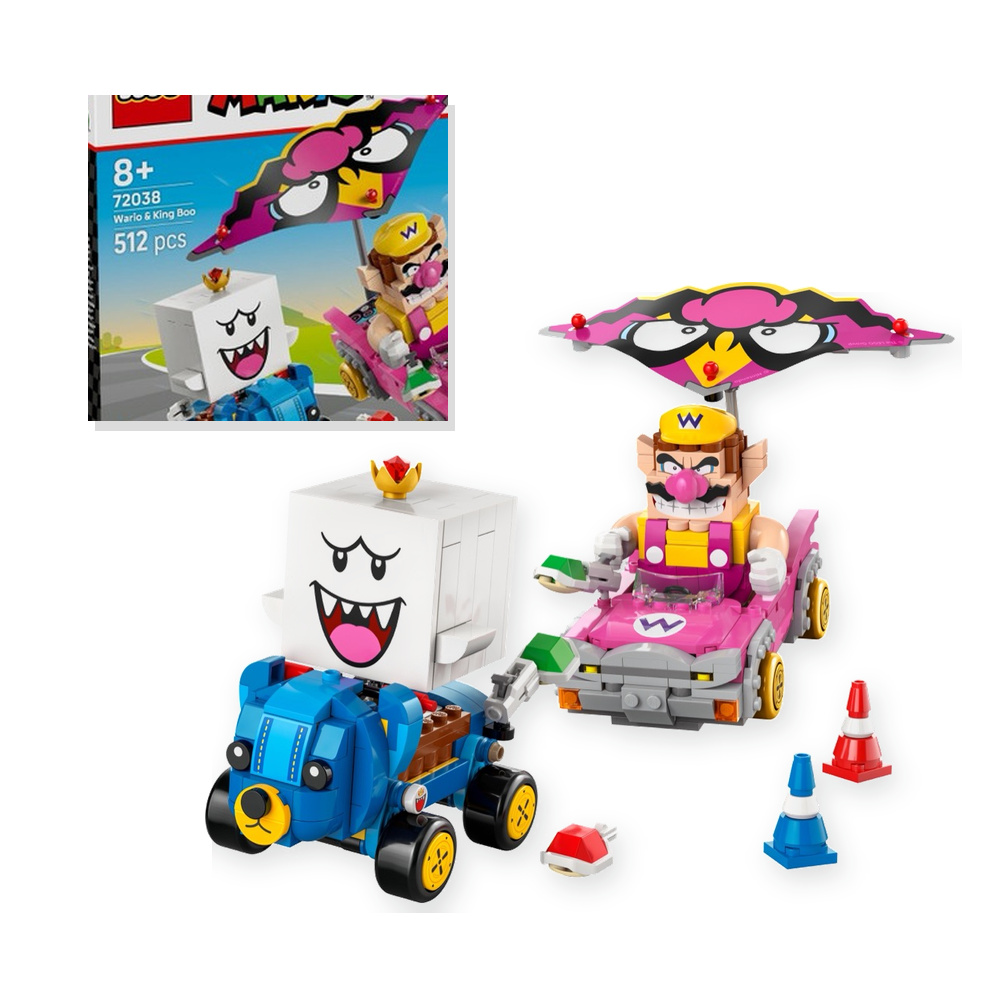 Klocki LEGO Super Mario 72038 Mario Kart Wario i King Boo 512 el.