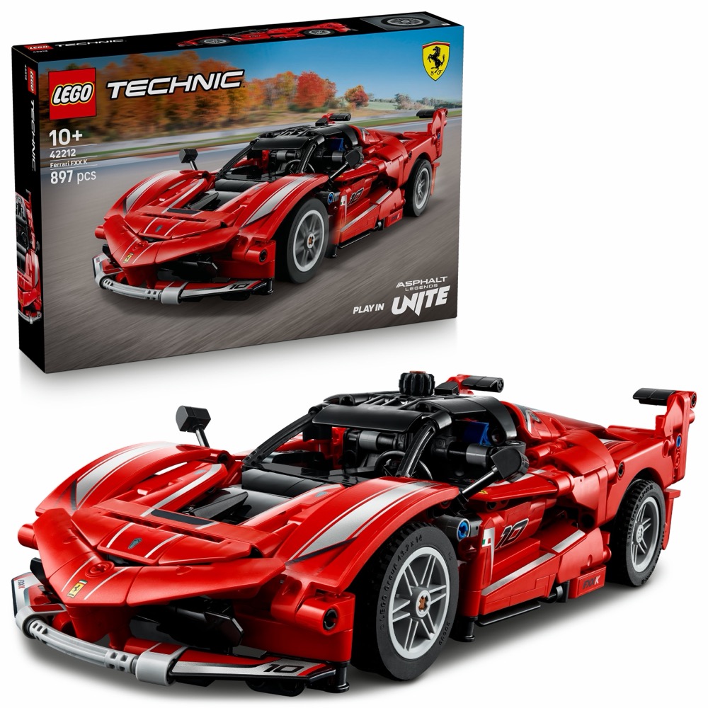 Klocki LEGO Technic Ferrari FXX K 897 elementów 10 lat + — oryginalny zestaw klocków LEGO