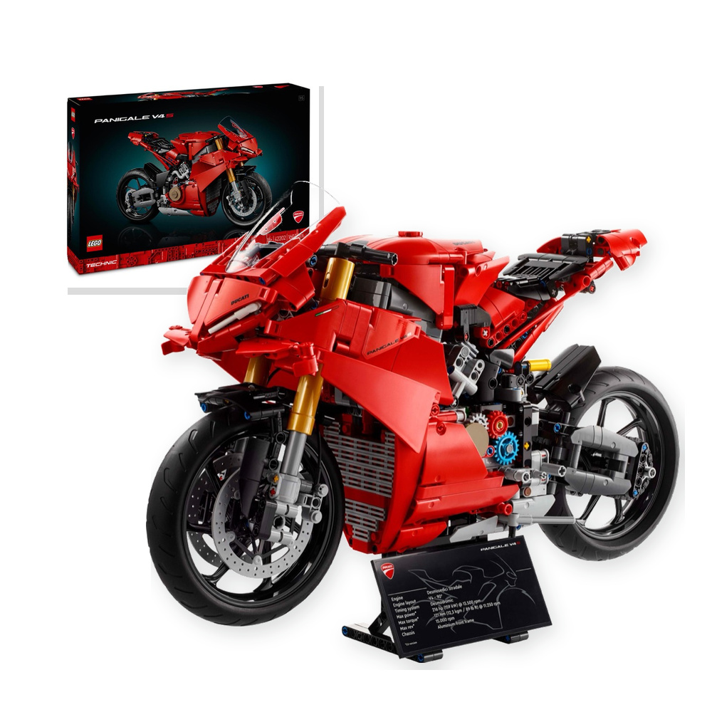 Klocki LEGO Technic motocykl Ducati Panigale V4 S 42202 1:5 1603 elementów