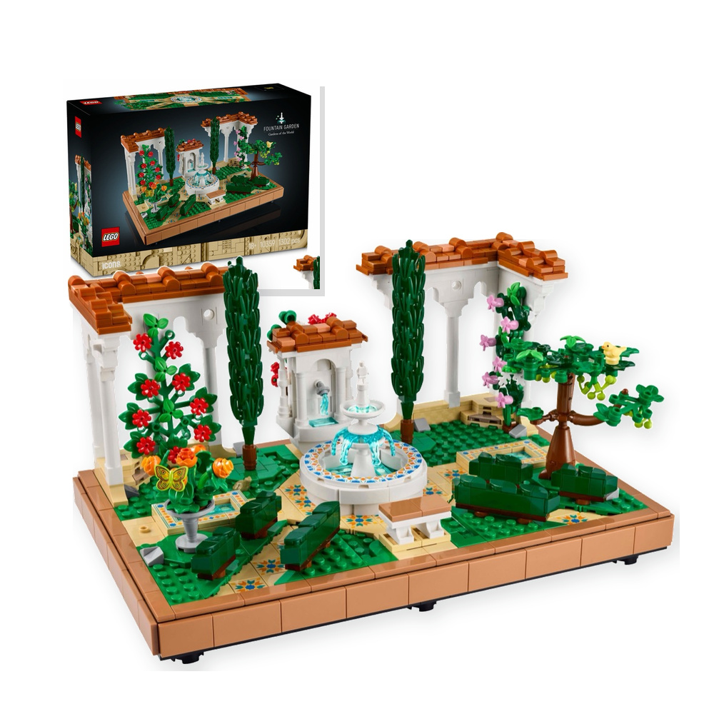 Klocki Zestaw LEGO ICONS 10359 Fontanna w ogrodzie