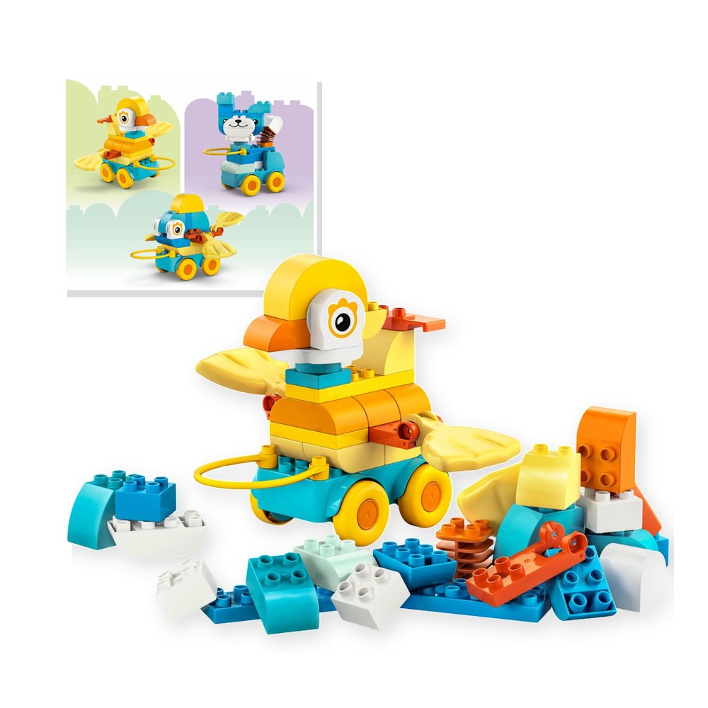 Klocki Zwierzątka Na Kółkach 3 w 1 LEGO DUPLO 10448