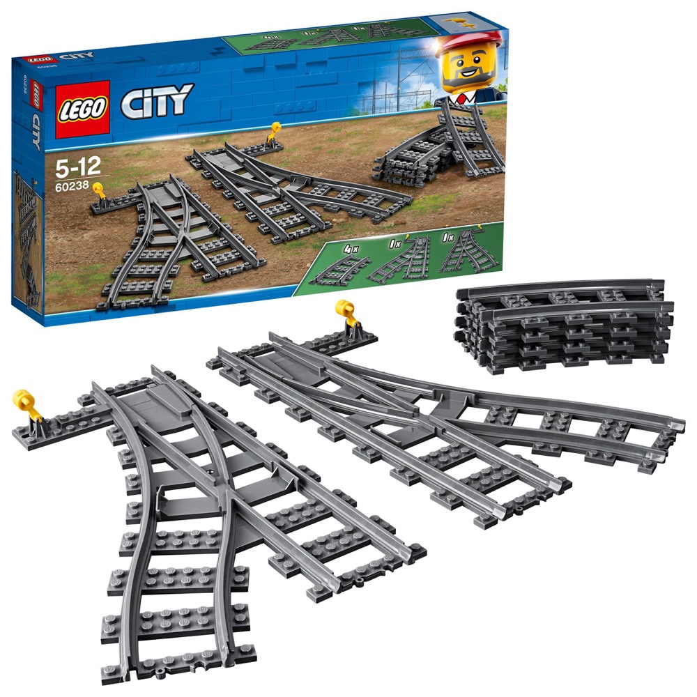 Klocki Zwrotnice LEGO City 60238 — oryginalny zestaw klocków LEGO