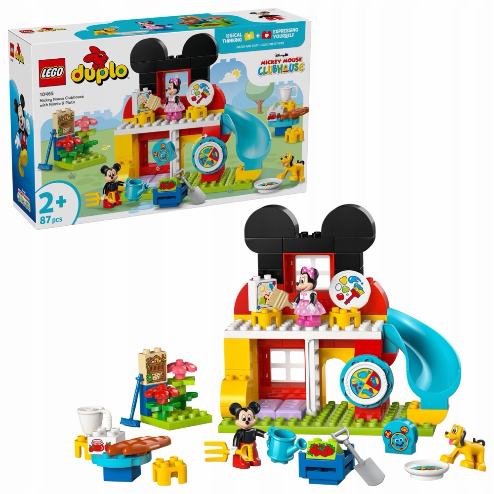 LEGO 10465 Duplo Klub Myszki Miki, Myszki Minnie i Pluto — oryginalny zestaw klocków LEGO
