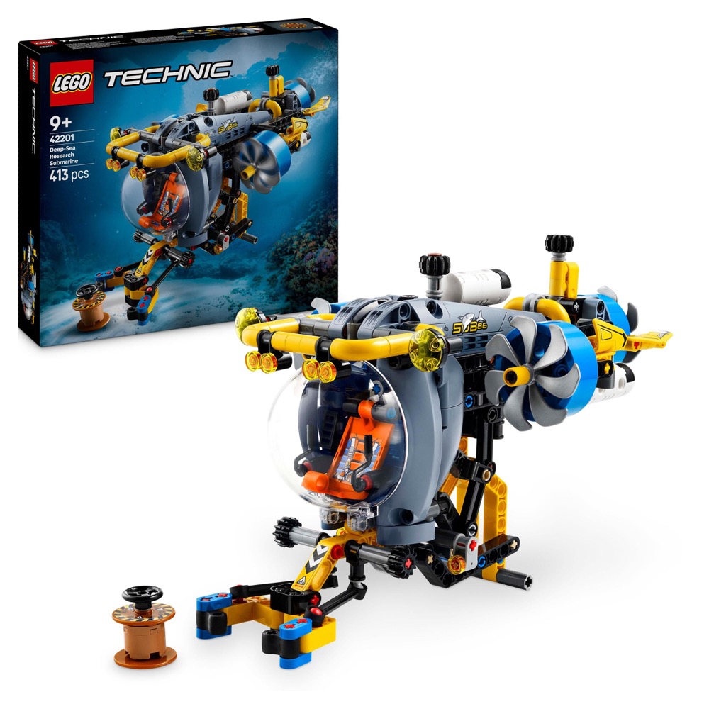 LEGO 42201 Technic Zestaw Badawcza łódź podwodna 9+ 413pcs — oryginalny zestaw klocków LEGO