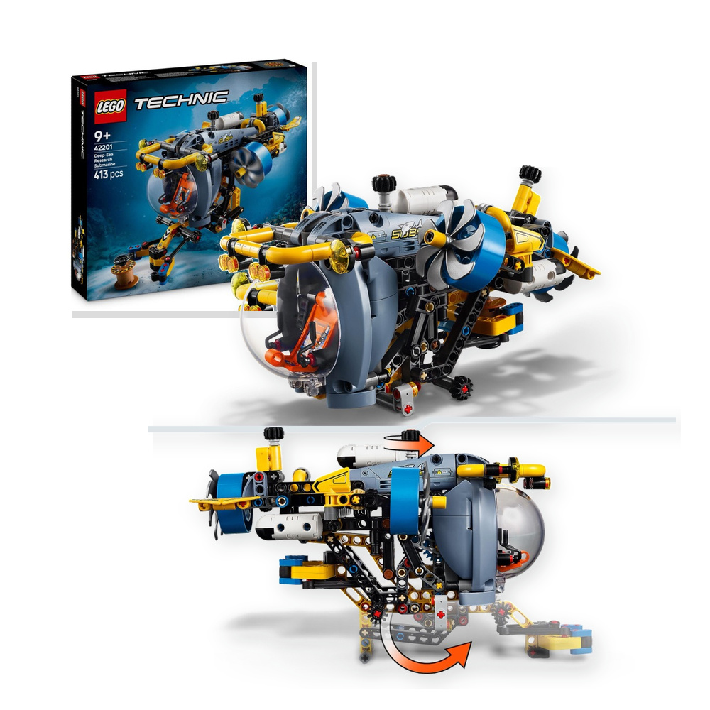 LEGO 42201 Technic Zestaw Badawcza łódź podwodna 9+ 413pcs