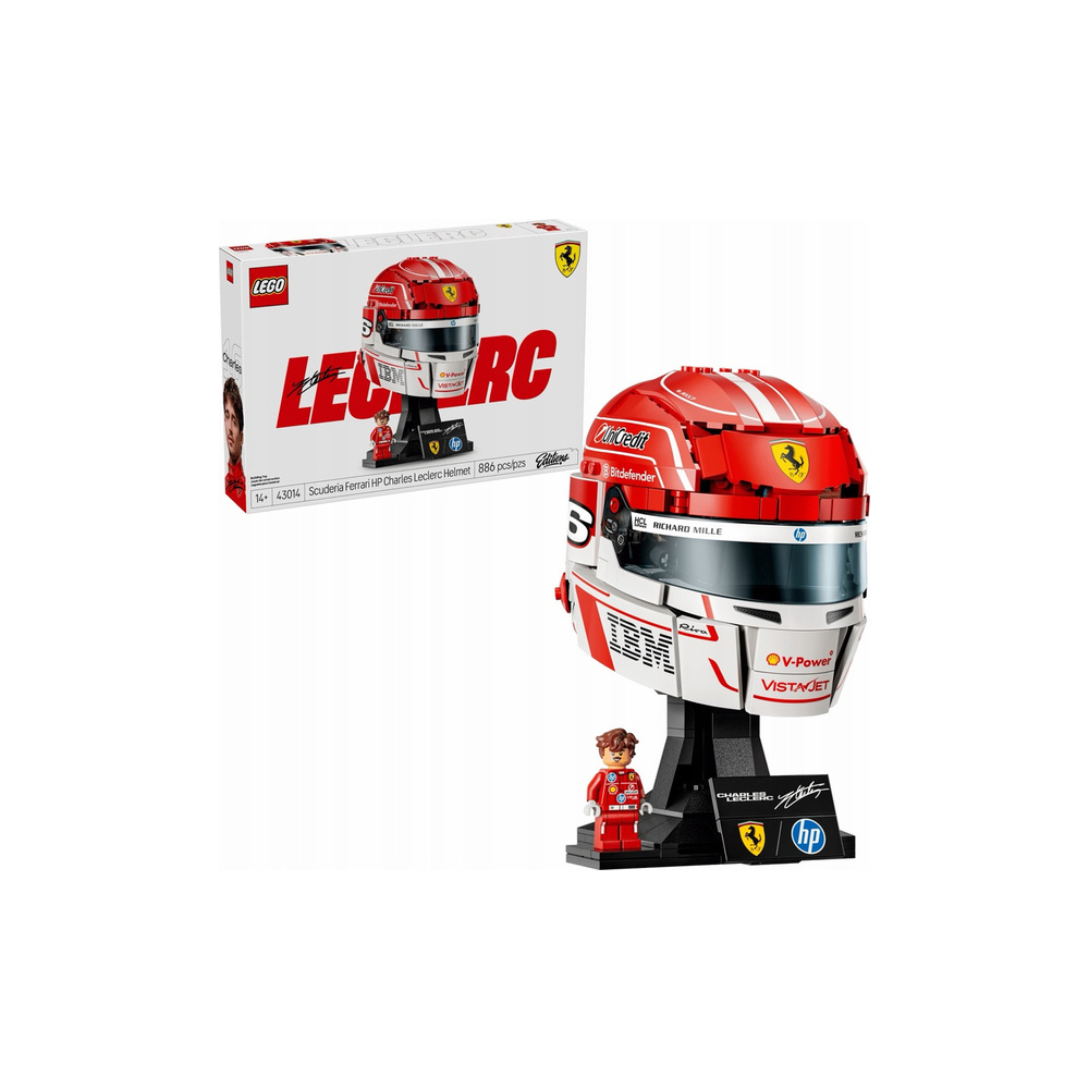 LEGO 43014 Kask Charles Leclerc Scuderia Ferrari HP