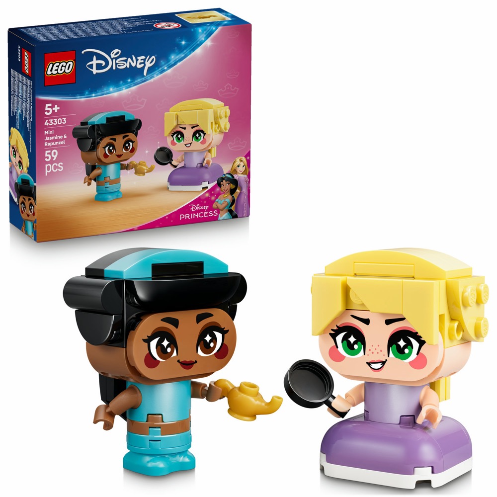 LEGO 43303 Disney Zestaw Mała Dżasmina i Roszpunka 5+ 59pcs — oryginalny zestaw klocków LEGO