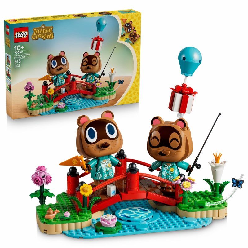 LEGO Animal Crossing 77059 Timmy i Tommy na dzień pełen zabawy — oryginalny zestaw klocków LEGO