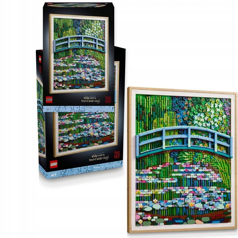 LEGO Art 31220 Claude Monet - Most nad stawem z liliami wodnymi — oryginalny zestaw klocków LEGO