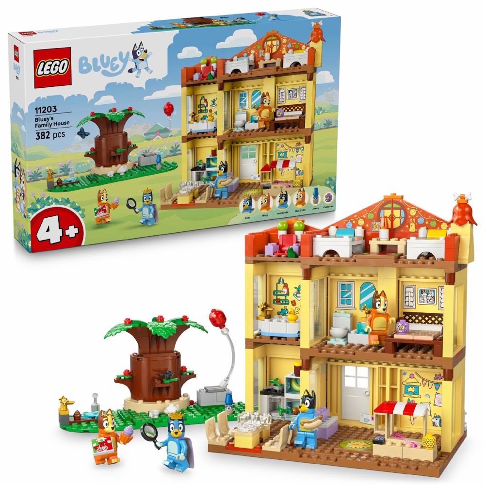 LEGO Bluey 11203 Bluey i jej rodzinny dom — oryginalny zestaw klocków LEGO