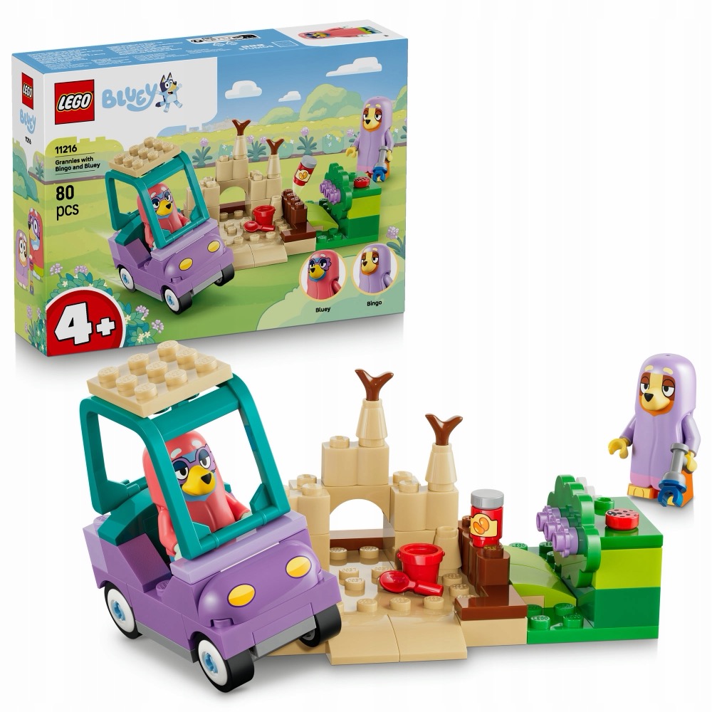 LEGO Bluey 11216 Bingo, Bluey i babcia — oryginalny zestaw klocków LEGO