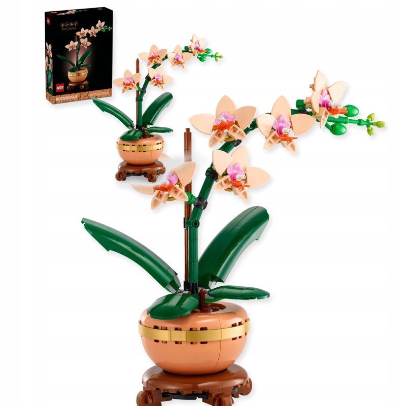 LEGO Botanicals 10343 Miniaturowa Orchidea — oryginalny zestaw klocków LEGO