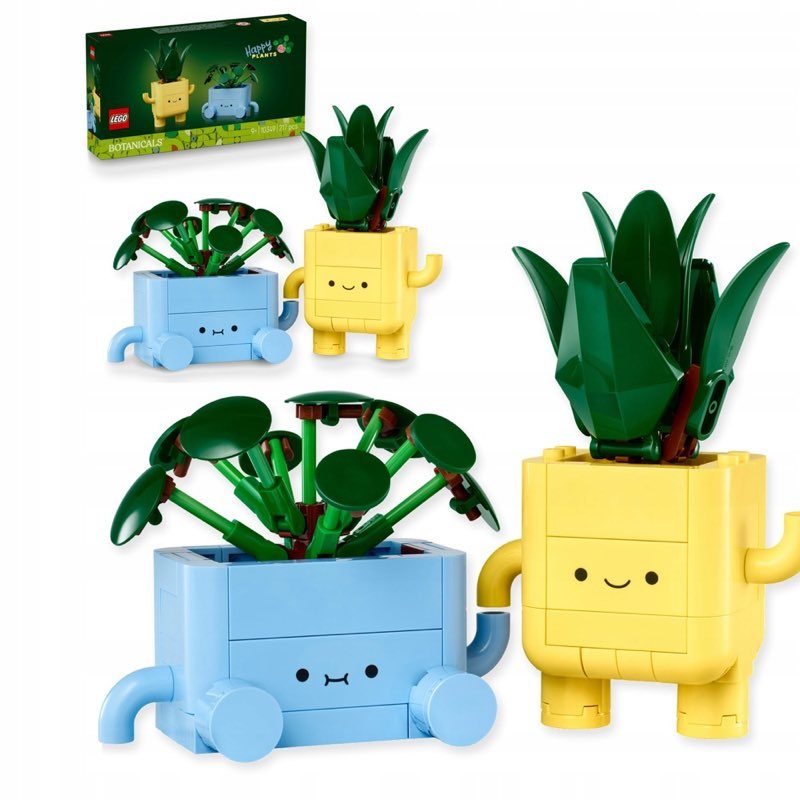 LEGO Botanicals 10349 Wesołe roślinki — oryginalny zestaw klocków LEGO