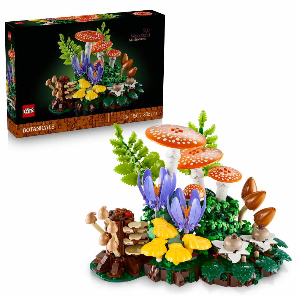 LEGO Botanicals 11505 Grzyby leśne — oryginalny zestaw klocków LEGO