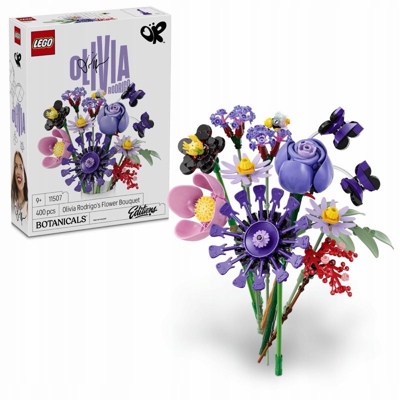 LEGO Botanicals 11507 Bukiet Olivii Rodrigo — oryginalny zestaw klocków LEGO