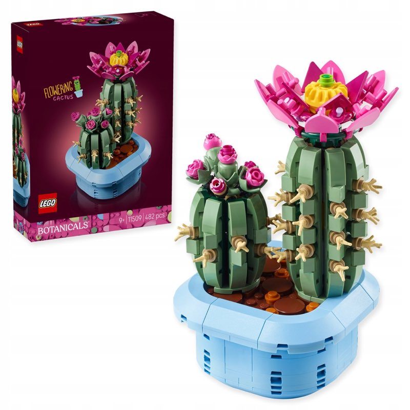 LEGO Botanicals 11509 Kwitnący kaktus — oryginalny zestaw klocków LEGO