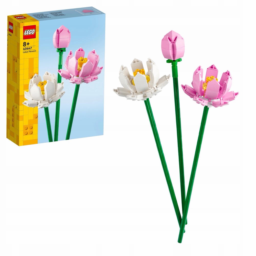 LEGO Botanicals 40647 Kwiaty Lotosu — oryginalny zestaw klocków LEGO