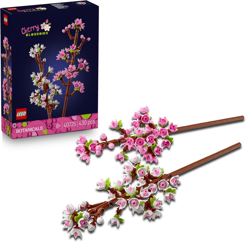 LEGO Botanicals 40725 Kwiaty wiśni — oryginalny zestaw klocków LEGO