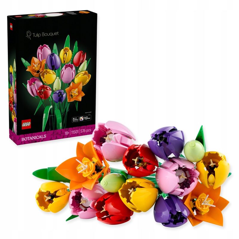 LEGO Botanicals Bukiet tulipanów 11501 — oryginalny zestaw klocków LEGO